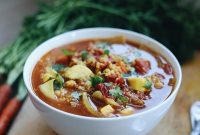 Hearty Moroccan Chickpea Couscous Soup