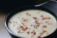 Silken Cauliflower Soup with Savory Bacon Crunch