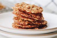 Vegan Coconut Oatmeal Lace Cookies