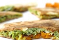 Sweet & Savory Pesto Chicken Quesadillas