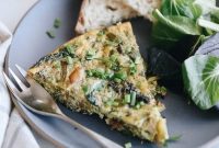 Golden Onion and Garden Green Frittata