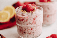 Refreshing Lemon Raspberry Chia Pudding