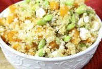 Sunshine Apricot Edamame Quinoa Bowl