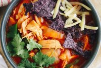 Instant Pot Fiesta Chicken Enchilada Soup
