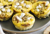 Rustic Mushroom and Goat Cheese Egg Muffins
