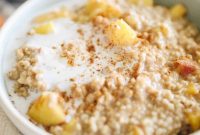 Creamy Instant Pot Peach Steel Cut Oats