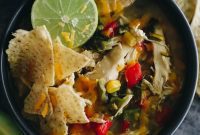 Creamy Chicken Poblano Soup
