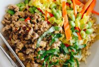 Fragrant Thai Basil Turkey Bowls