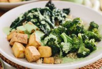 Vibrant Green Goddess Tofu Bowls