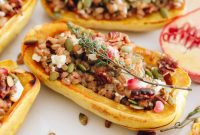 Hearty Farro-Filled Delicata Squash