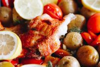 Lemon Herb Sheet Pan Cod