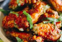 Fragrant Thai Basil Baked Wings