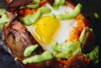 Hearty Sweet Potato Egg Boats with Creamy Avocado and Crispy Bacon