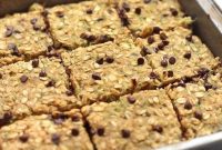 Spiced Chocolate Chip Zucchini Oat Bars