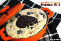 Blissful Blackberry Coconut Overnight Oats