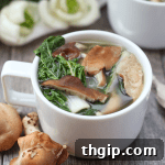 Immune-Boosting Soup served in a rustic bowl.