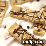 Finished Vegan Almond Joy Protein Bars ready to be served