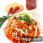 Vibrant Sweet Potato Pad Thai 2 Sweet Potato Noodle Pad Thai recipe card with ingredients and instructions.