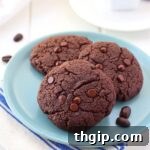 Double Chocolate Espresso Cookies, perfect for a healthy dessert.
