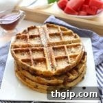 Oatmeal Chocolate Chip Waffles