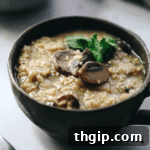 Mushroom Millet Soup - Final Dish