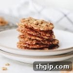 Vegan Oatmeal Lace Cookies
