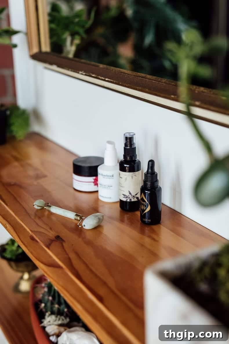 The 2018 Clean Beauty Edit 5 Four essential green beauty skincare products including day cream, face mask, and body oil.