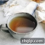 Homemade DIY Stress Relief Tea made from herbal ingredients to help support your body during times of stress