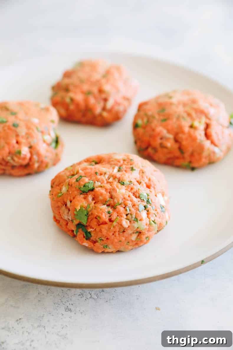 Salmon Burgers: Classic and Creative 6 salmon burger recipe on a plate.