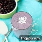 Blueberry Kefir Chia Pudding