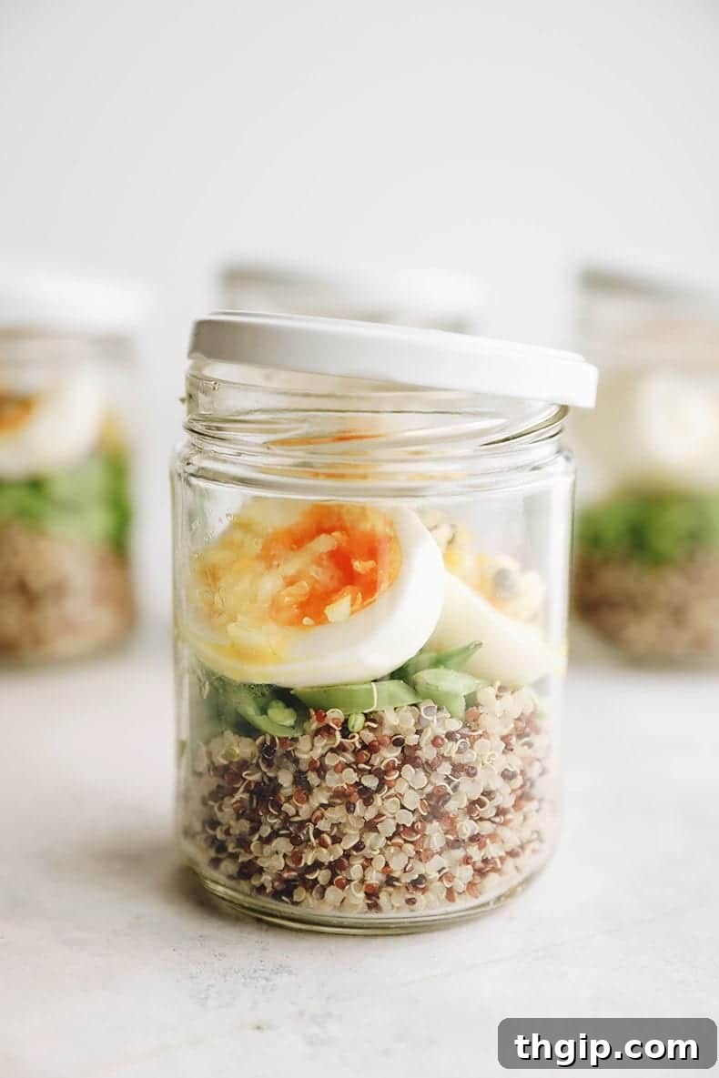 30 Recipes Using What's In Your Pantry 2 A vibrant breakfast spread featuring a variety of healthy overnight oats and chia puddings, garnished with fresh fruits and nuts, perfect for meal prepping.