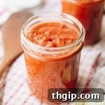A small image of the finished homemade enchilada sauce.