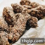 Everything Bagel Baked Chicken Tenders with dipping sauce