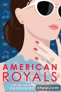 Cover of American Royals book, depicting a crown and patriotic colors