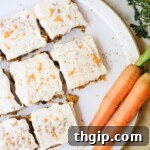 Carrot Cake Baked Oatmeal Bars