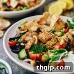Finished Chicken Shawarma Bowl