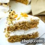 Gluten-Free Carrot Cake with cream cheese frosting