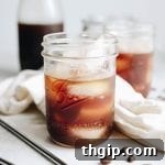 Step #4: pour cold brew over ice
