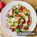Fattoush Salad with Grilled Chicken