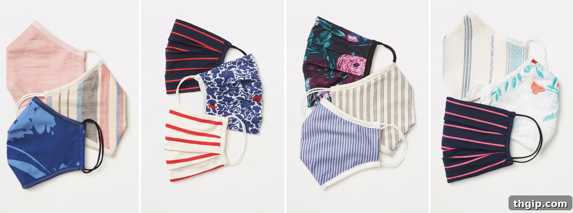 Stylish patterned face mask by Amour Vert, promoting sustainability