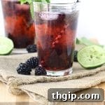 Thumbnail of a Sugar-Free Blackberry Mojito, a healthy and refreshing summer drink.