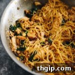 Orange Sesame Noodles in a bowl
