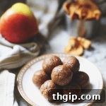 Delicious raw apple pie energy bites