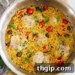 one-pot recipe for israeli couscous with chicken thighs.