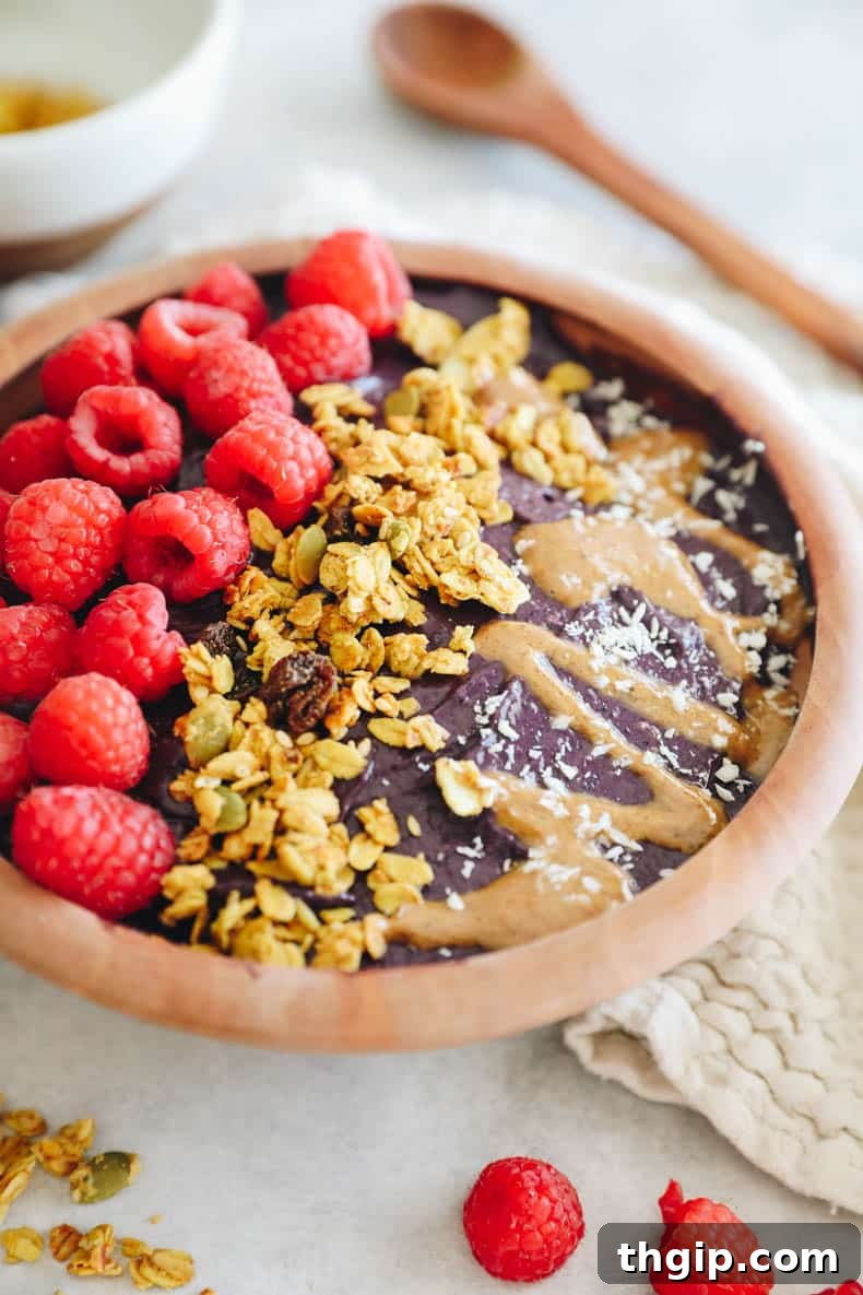 Superfood Acai Bliss Bowl 5 how to make an acai bowl with all the toppings.