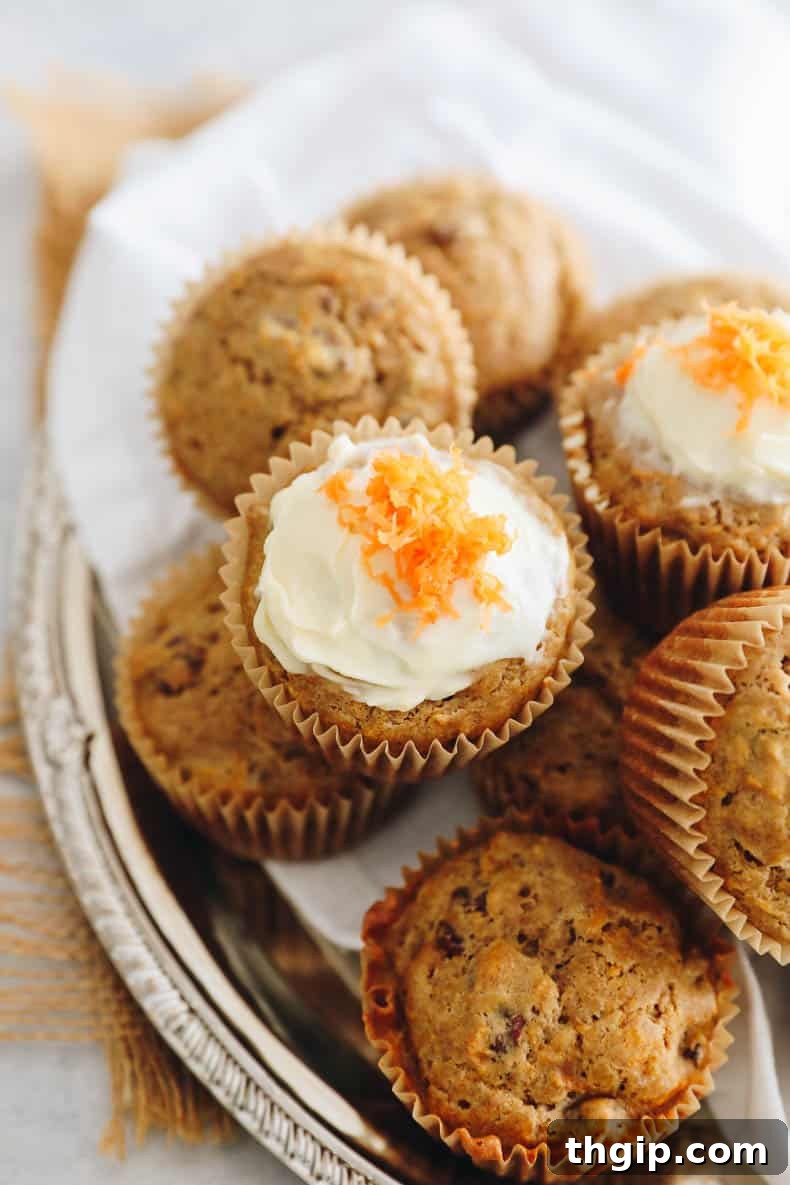 Carrot Cake Bites 7 Plate of healthy carrot cake muffins with a cup of coffee.