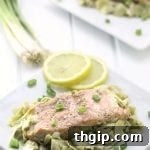Lemon Artichoke Baked Salmon