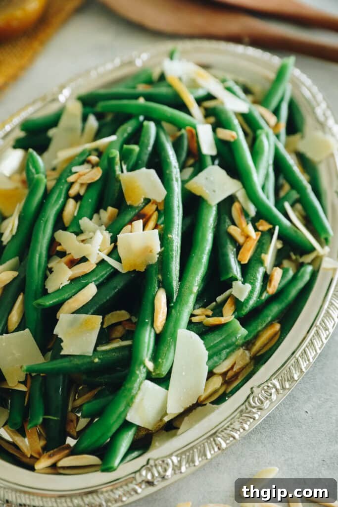 A vibrant and fresh-looking dish featuring perfectly cooked green beans, demonstrating their versatility and appeal in various culinary applications.