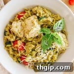 one pot pesto chicken and orzo