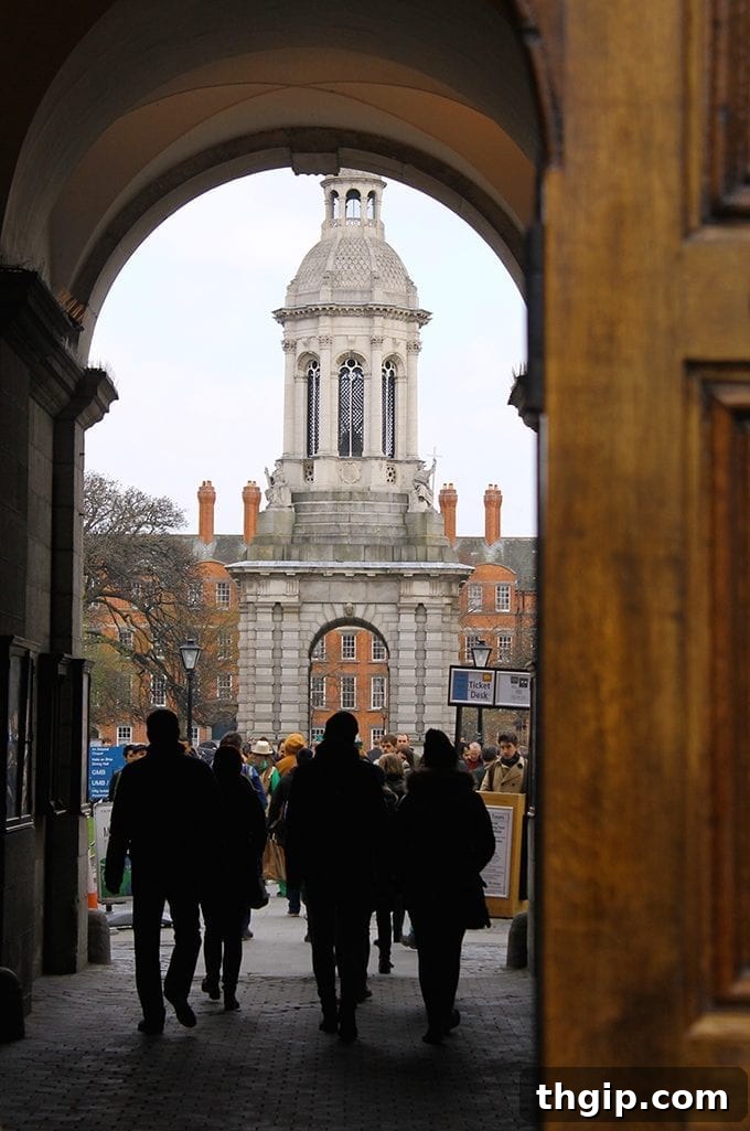 Iconic Trinity College, a historical landmark in Dublin